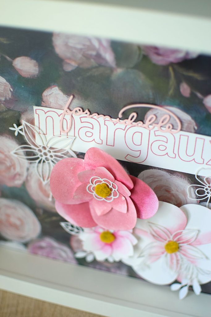 cadre home deco fleur en papier 2