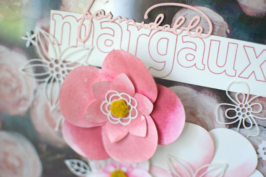 cadre home deco fleur en papier 3