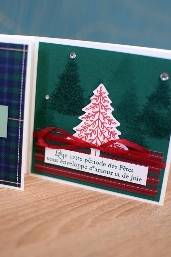 lot de 4 cartes sapin 5