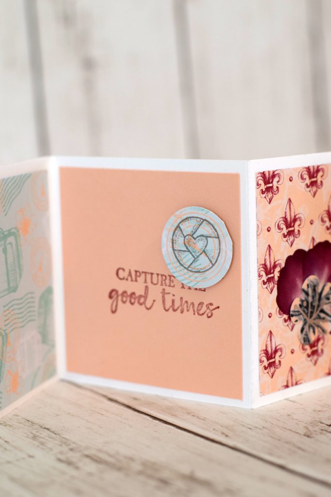 mini album accordeon petale rose 4
