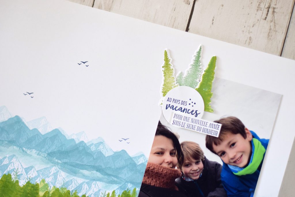 page scrapbooking paysage montagne 2