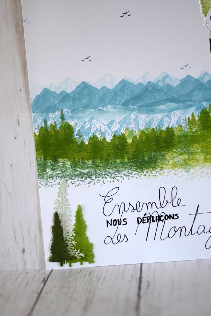 page scrapbooking paysage montagne 3