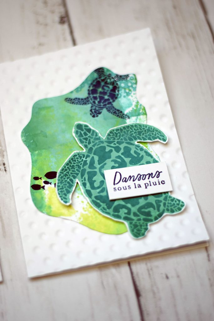 carte tortue et mer en aquarelle 5