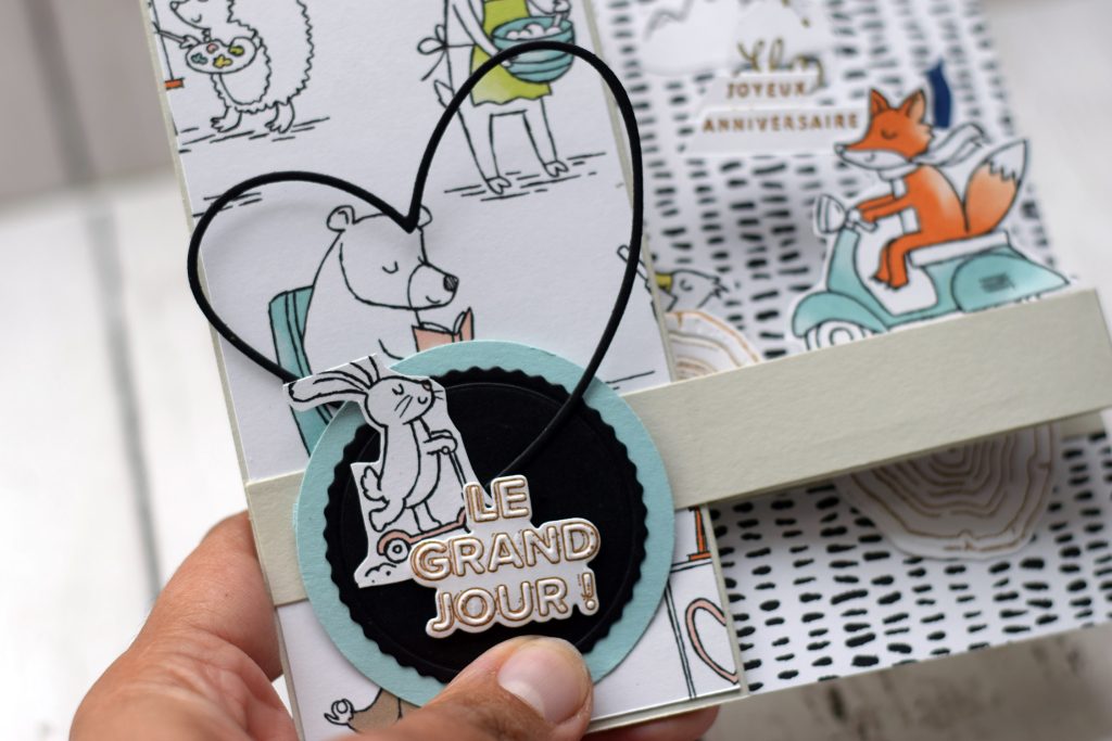 carte anniversaire enfant pliage en z animaux 3