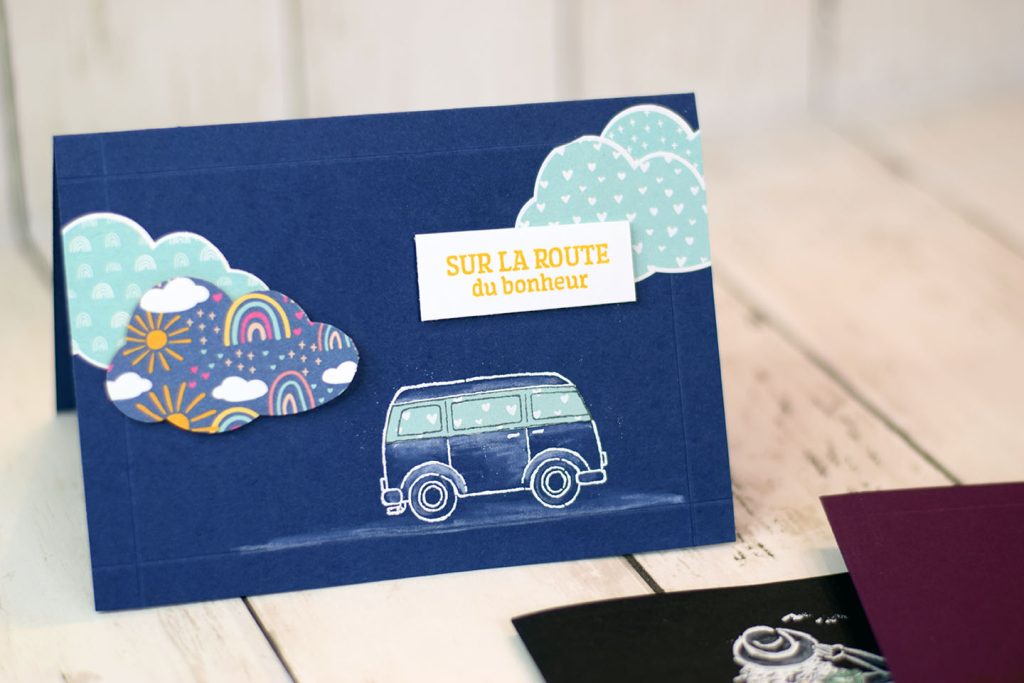 carte embossage blanc et papier découpé 1