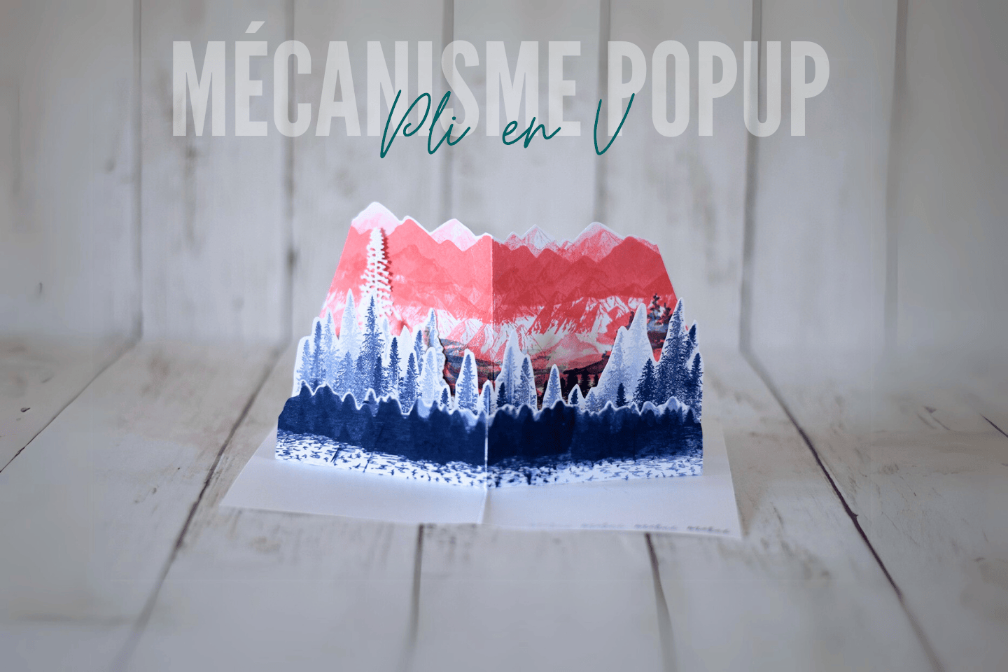 Mécanisme popup : pli en V