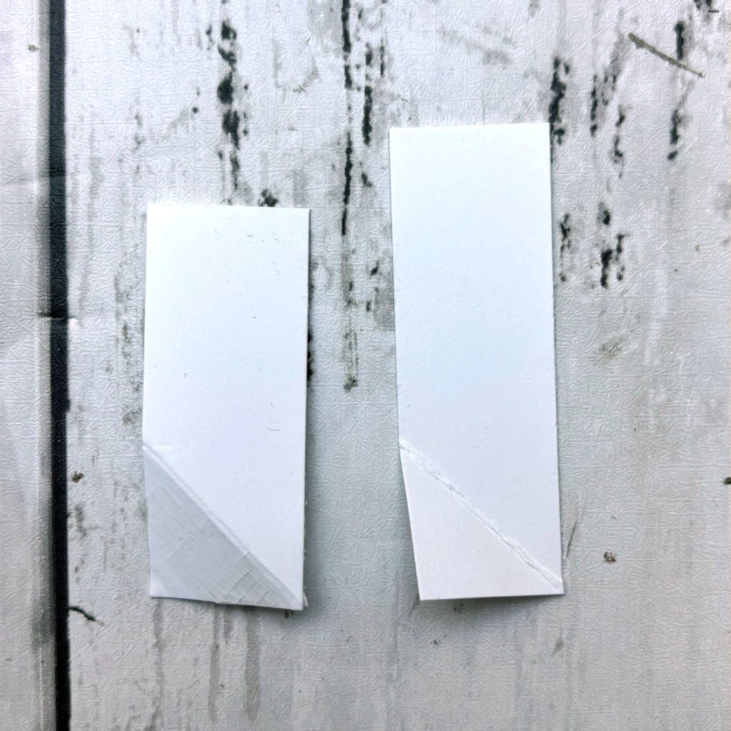 repère et pliage du mécanisme bras carte popup 2 plis DIY papier