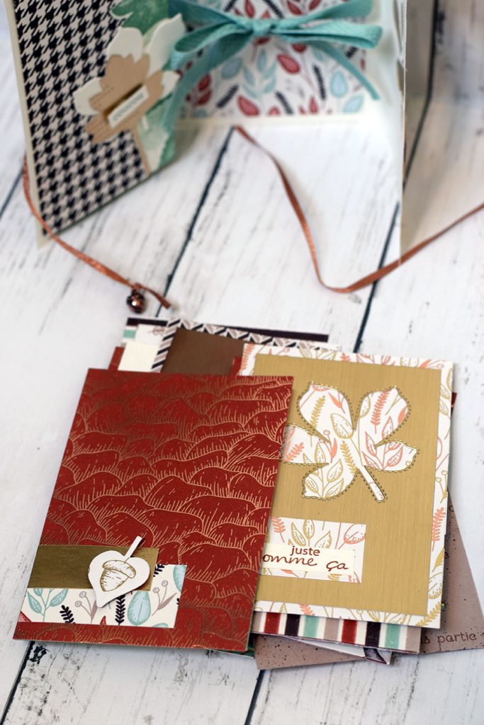 kit tout pret scrap mini album feuilles volantes 8