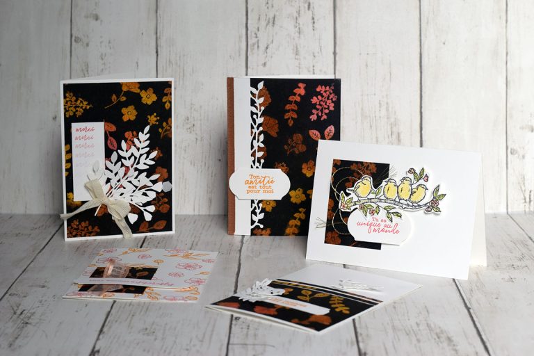 Cinq cartes dans une page 