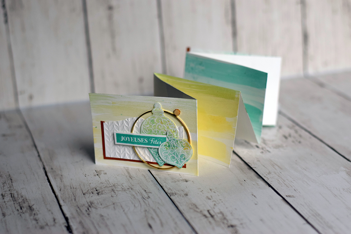 Mini album de Noël one sheet wonder fermé – scrapbooking Stampin'Up!