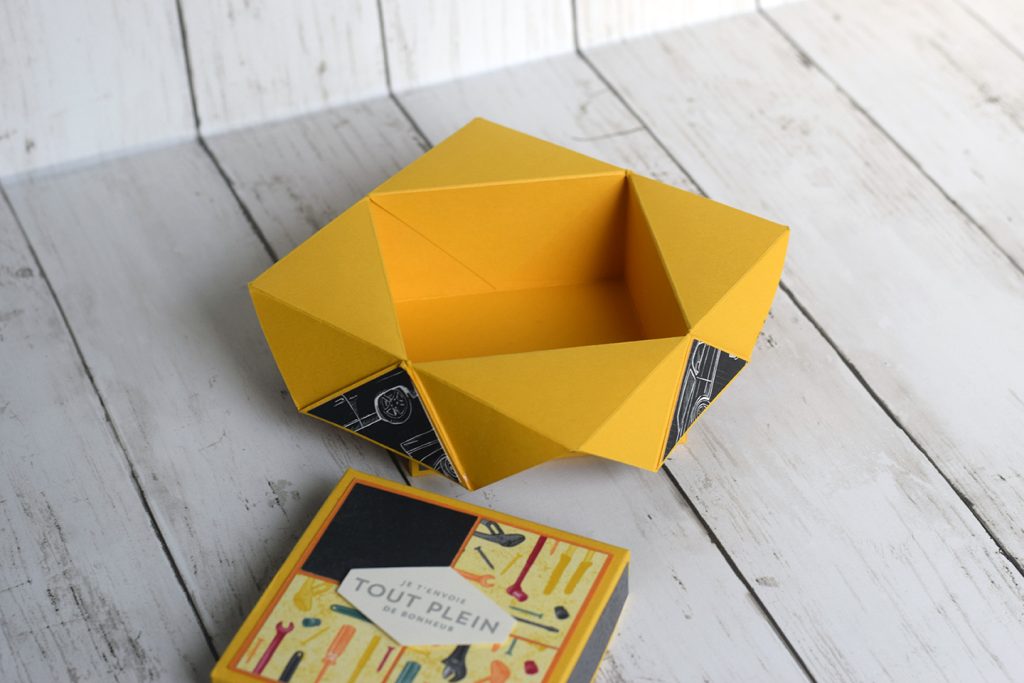produit boite origami jaune 3