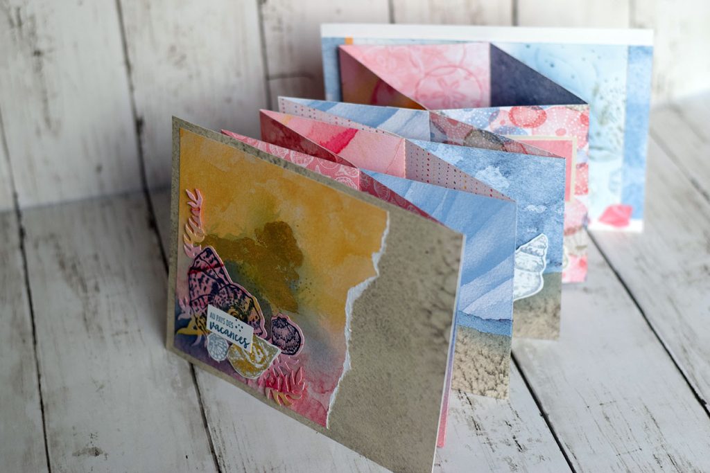 mini album coquillage et crustacé accordéon 4