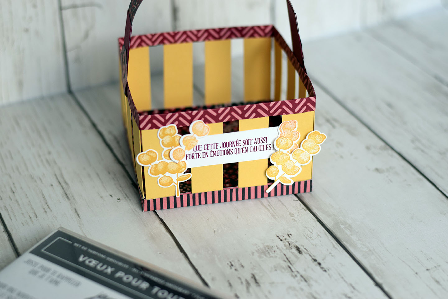 panier diy pour chocolats de paques papier