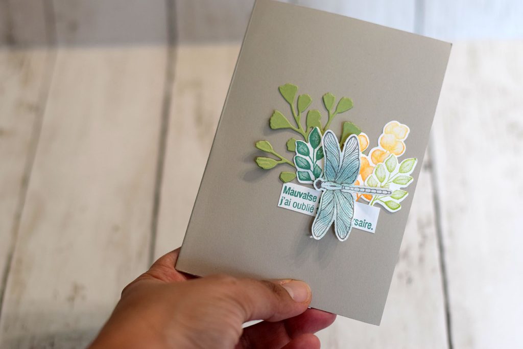 Carte Pop-up Libellule Et Papillons Sur Le Muguet