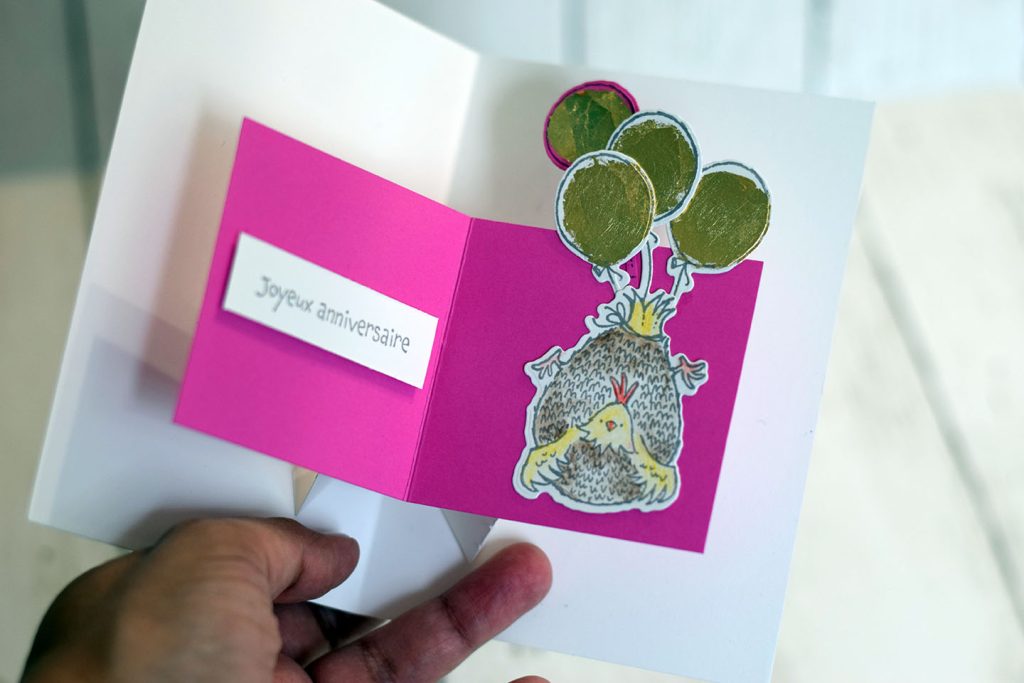 carte popup poulette 6