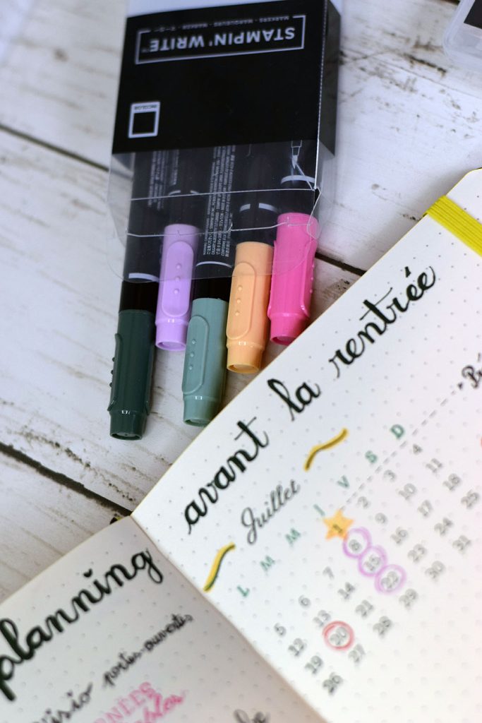 bujo carnet de planning stampin write 3