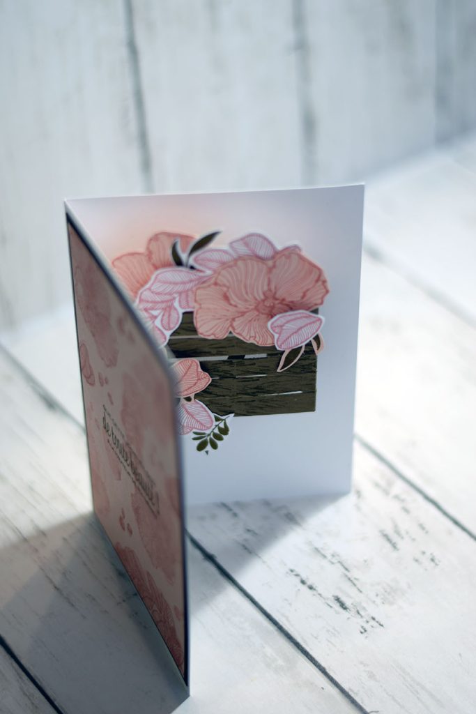 carte je fais une creation de émilie popup fleurie 2