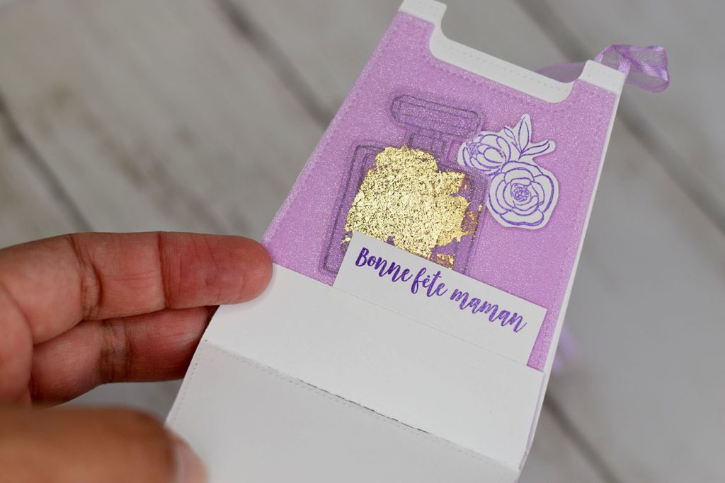 Petit sac en papier vélin incolore – création scrapbooking Stampin'Up!