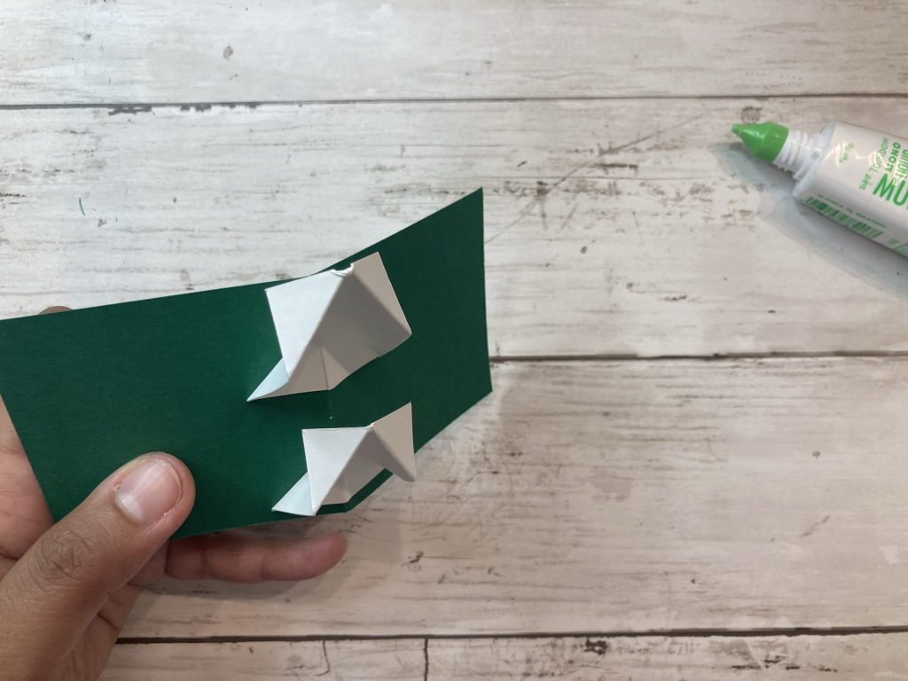 carte popup double pingouin 10