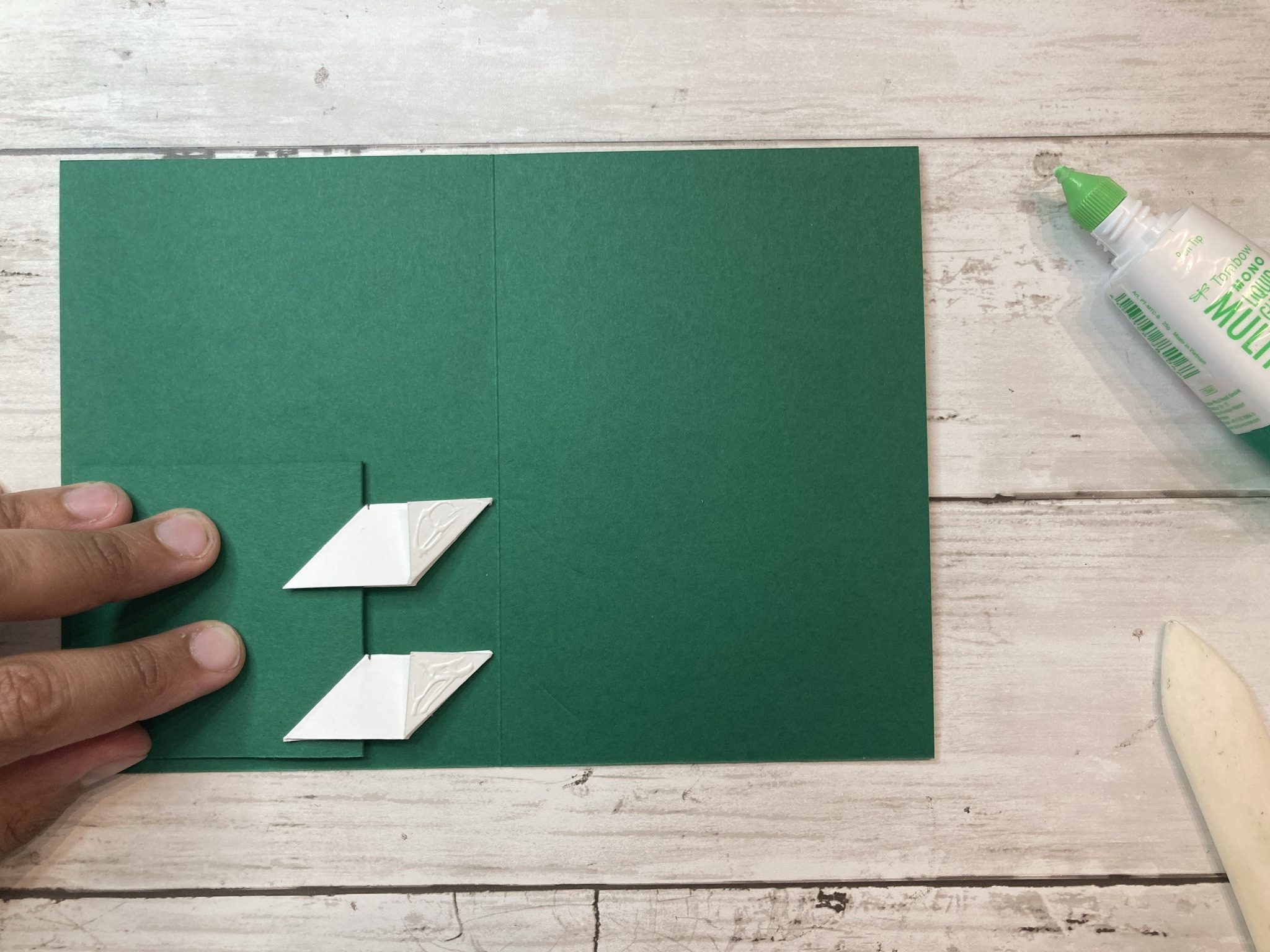 schéma étape 15 carte popup double plateforme - détails flocons