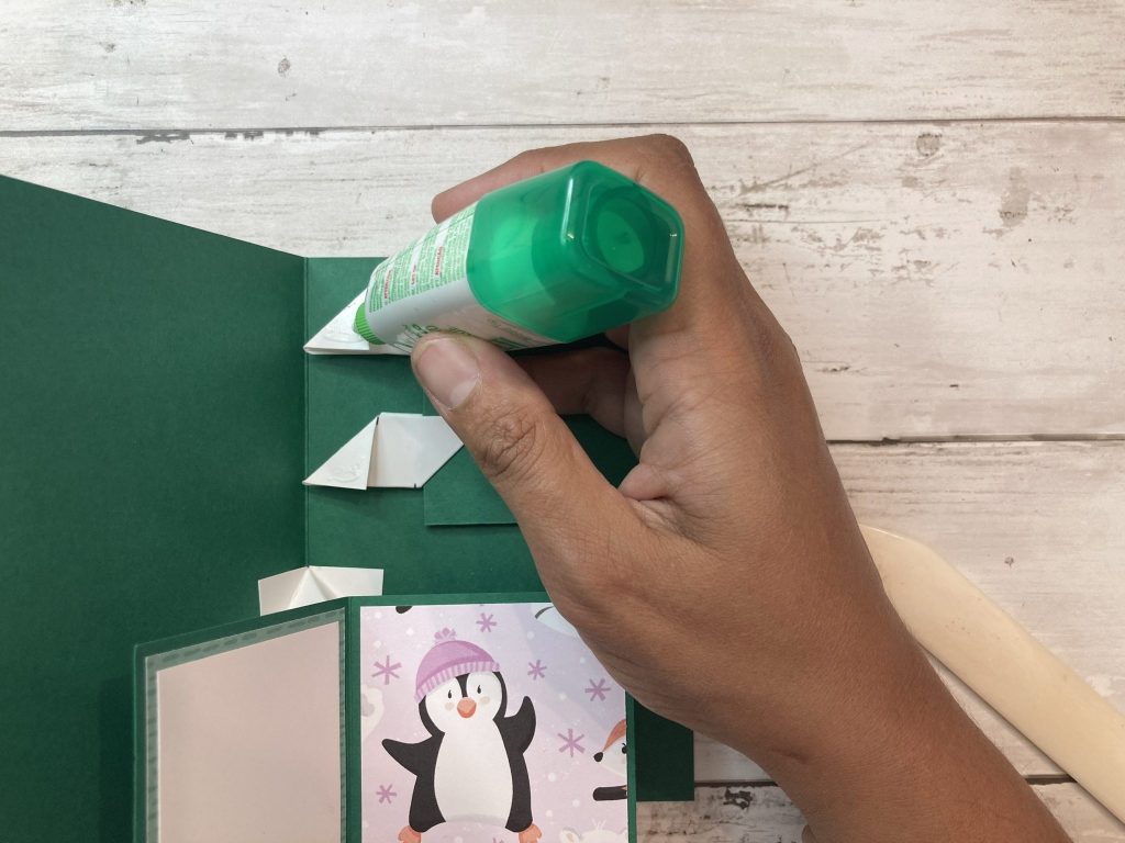 carte popup double pingouin 18