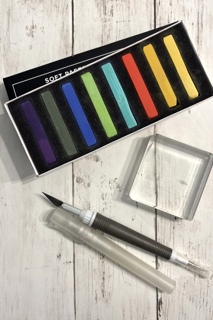 transformer des pastels secs en pigments en poudre 2