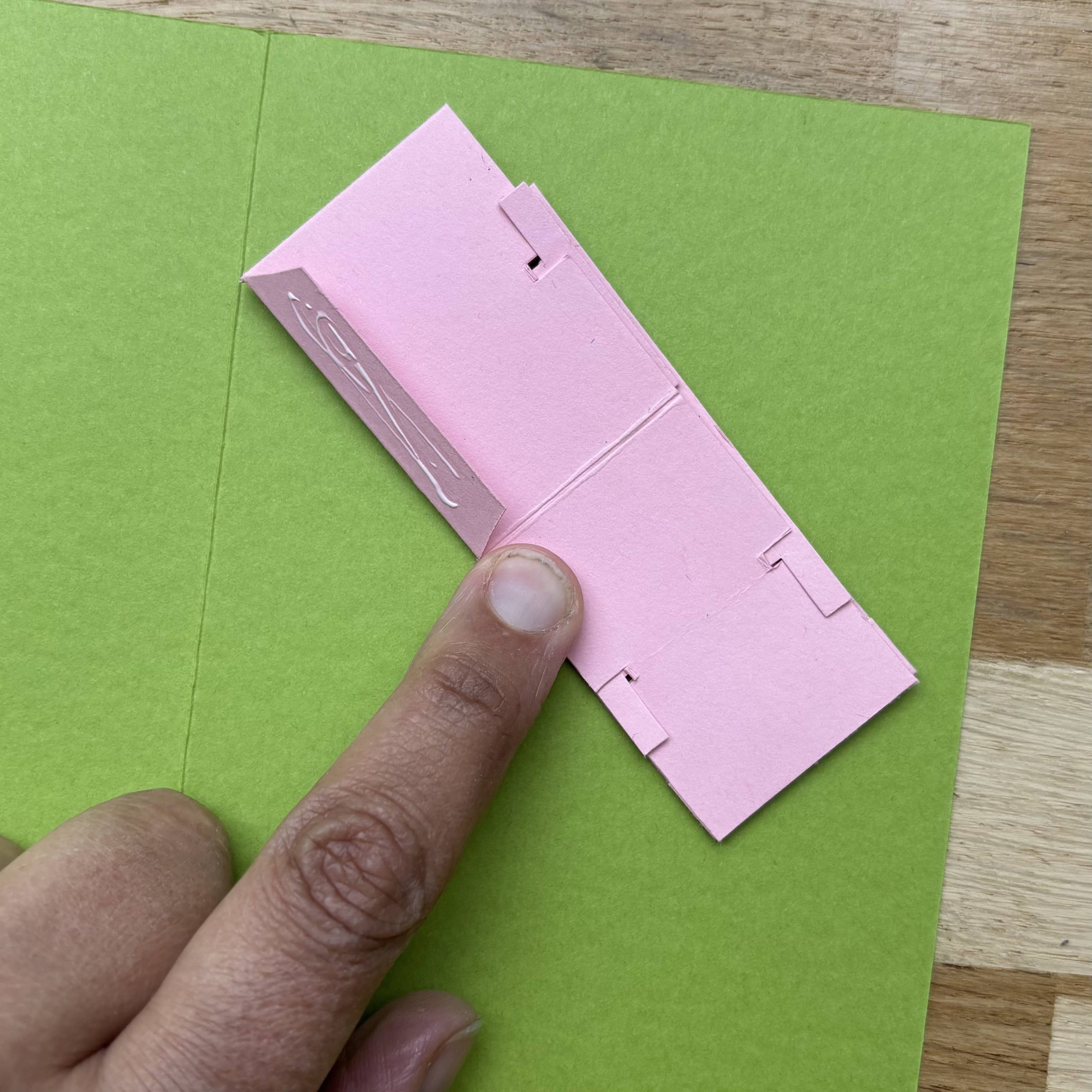 schéma fermeture carte popup grille - étape 3 assemblage