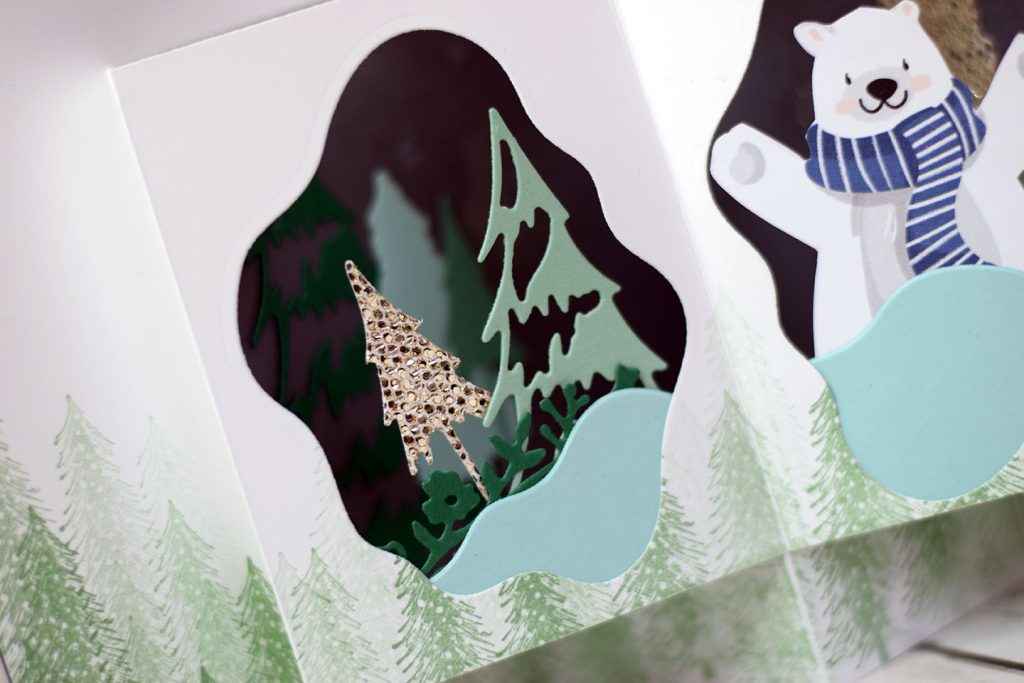 carte popup montagne et ours 1