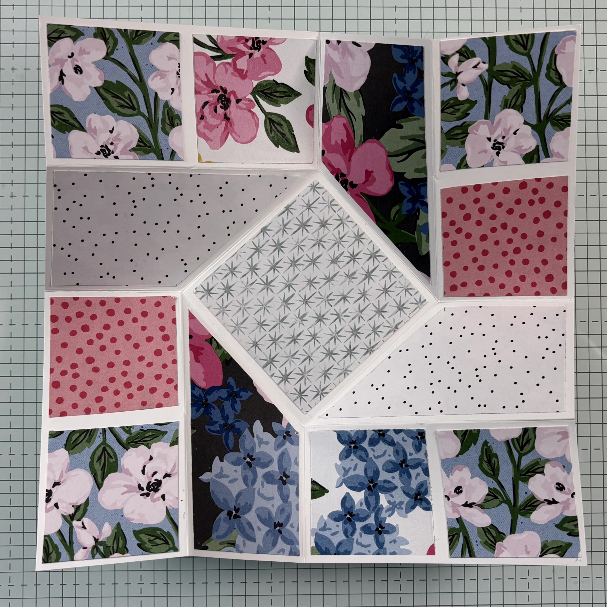 Carte origami ouverte