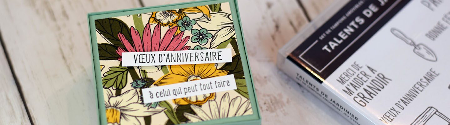Boite carré rebord chic 