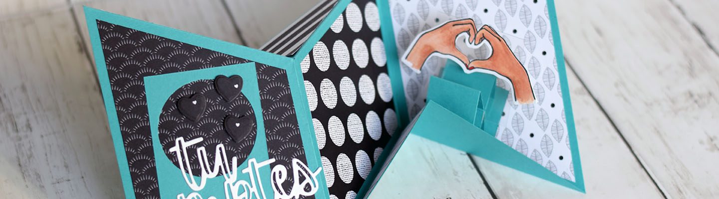 Carte popup pli trio platforme 