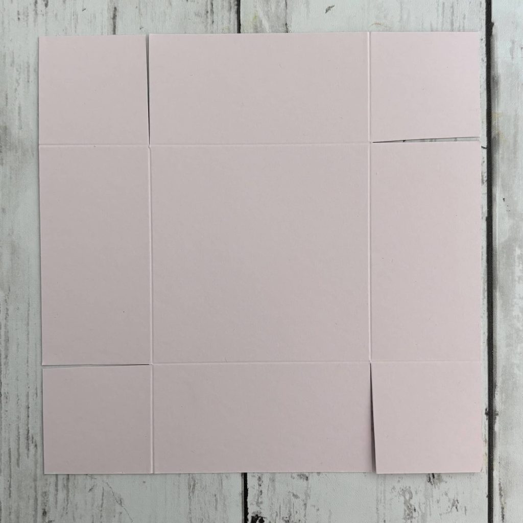 gabarit fond boite papier 16cm plis 4cm