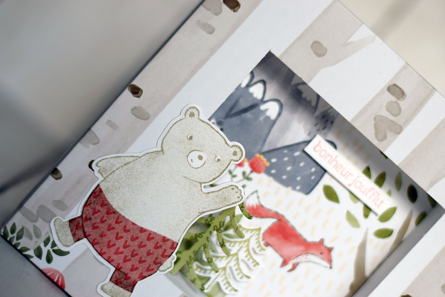 Mini-album souvenir créé à partir des photos de l’anniversaire scrapbooking