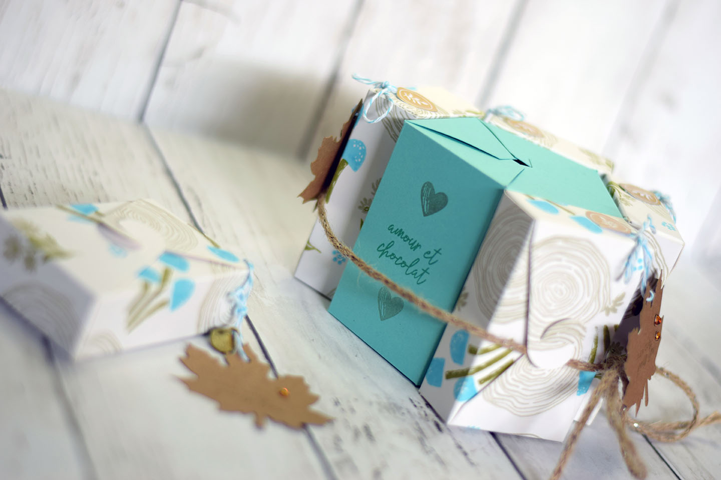 kit créatif boîte pentagone à décorer Stampin Up