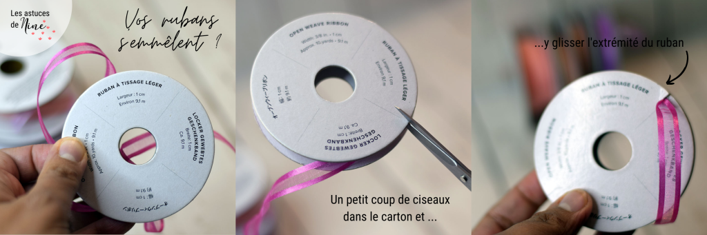 ruban coincé