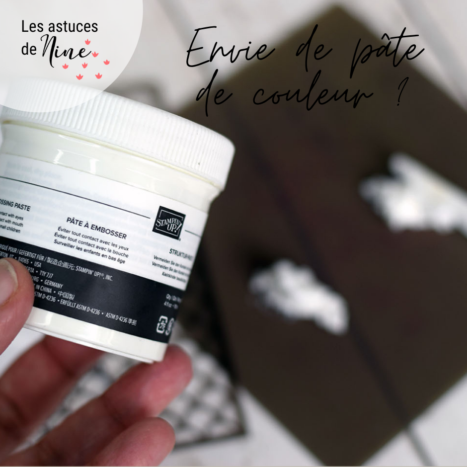 teinter de la pate à embosser 1