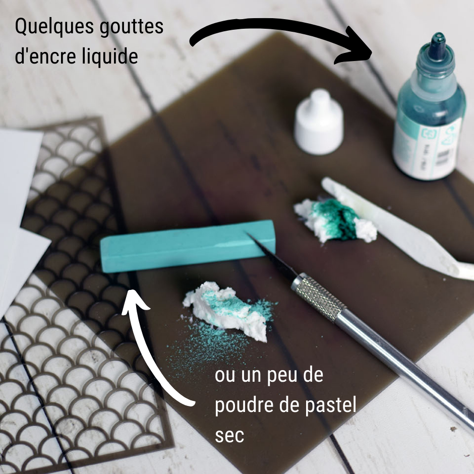 teinter de la pate à embosser 2