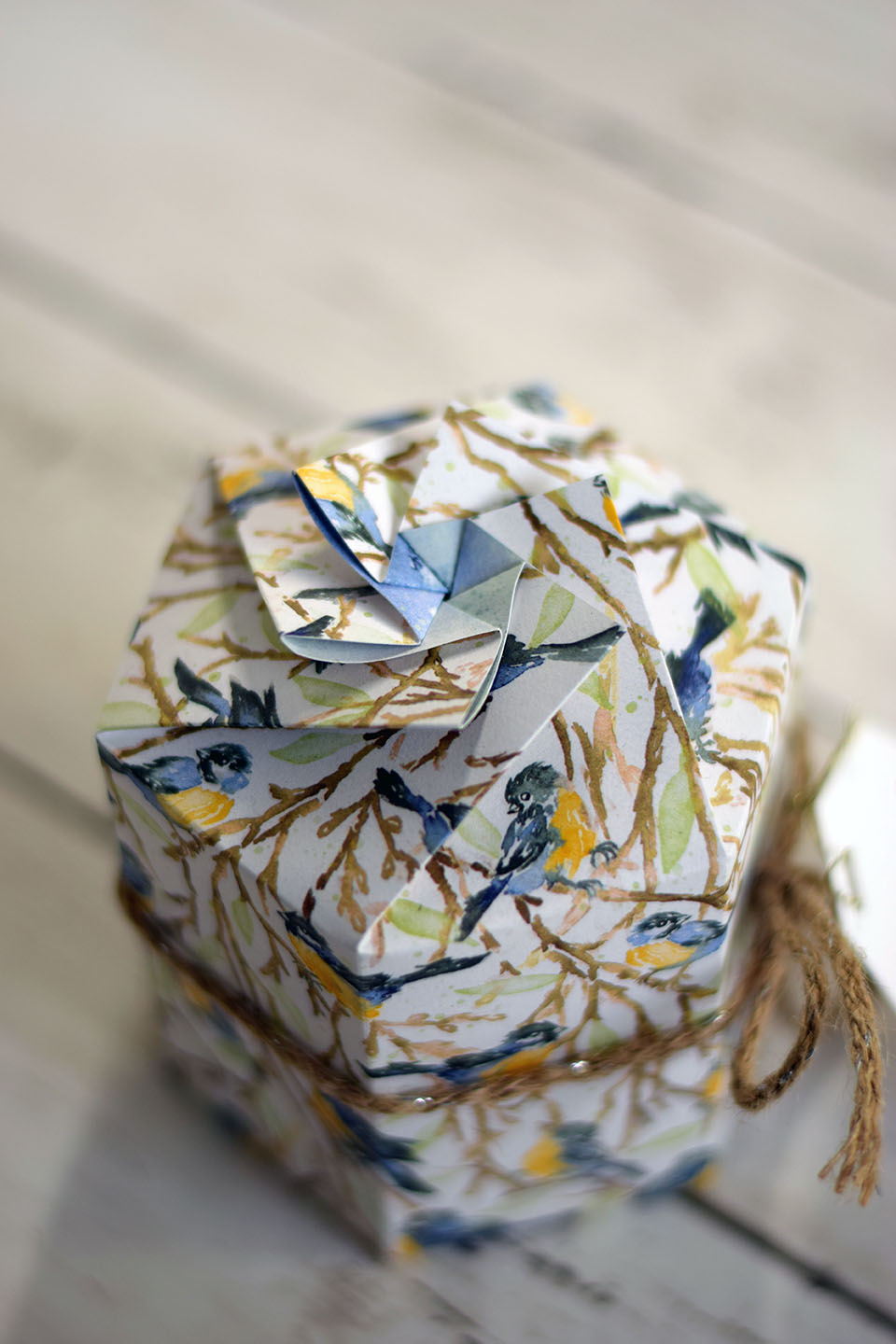 Boîte à gaufrette en papier ouverte montrant l'intérieur
