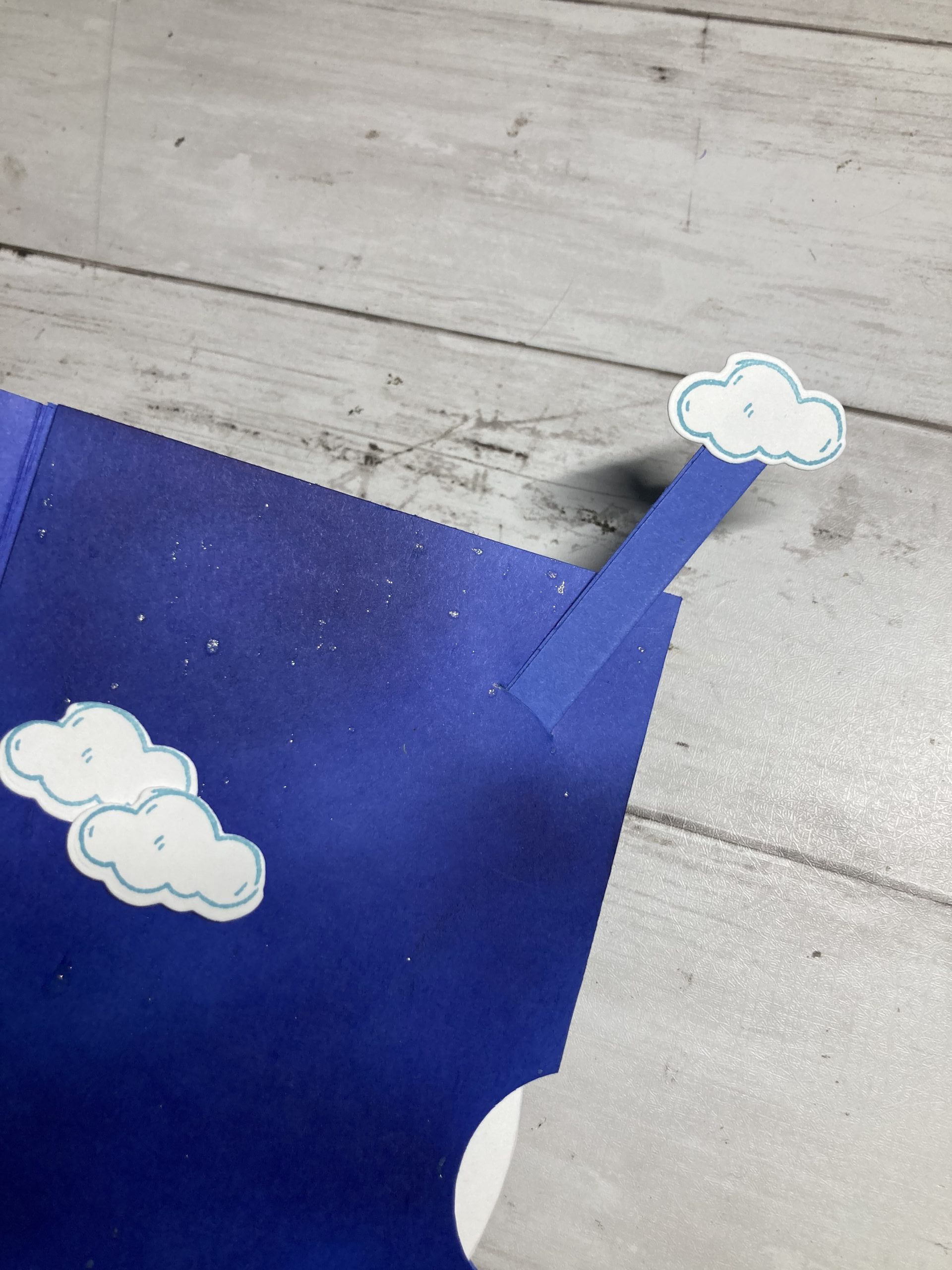 carte popup roue qui tourne avec nuage - mécanisme anniversaire DIY
