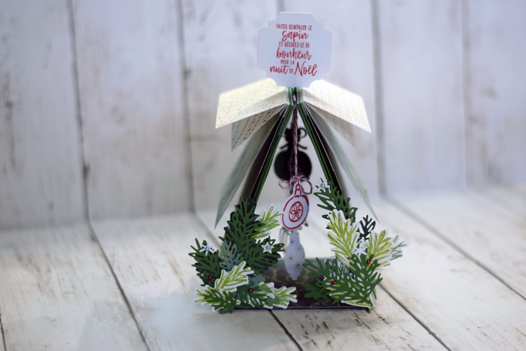 mini album sapin de noel centre de table 1