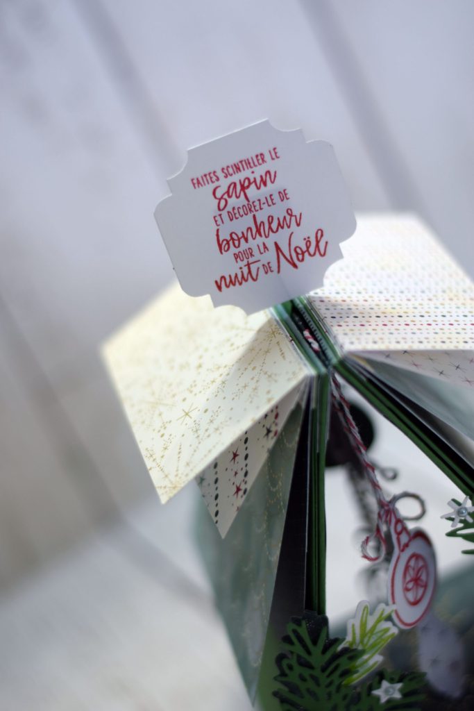mini album sapin de noel centre de table 4