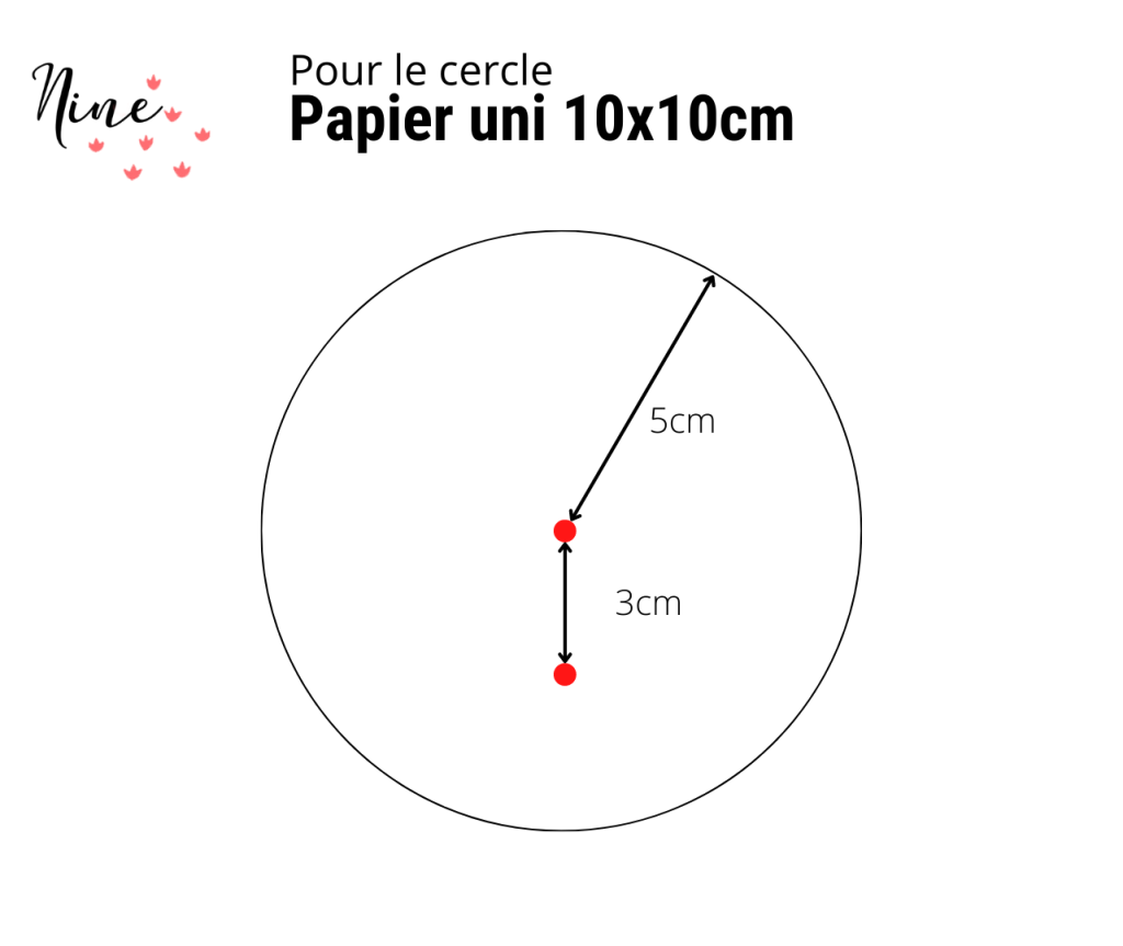 plan carte popup roue qui tourne - mesures et découpes détaillées