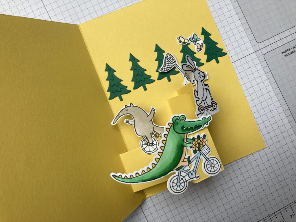 carte popup animaux qui roulent 3