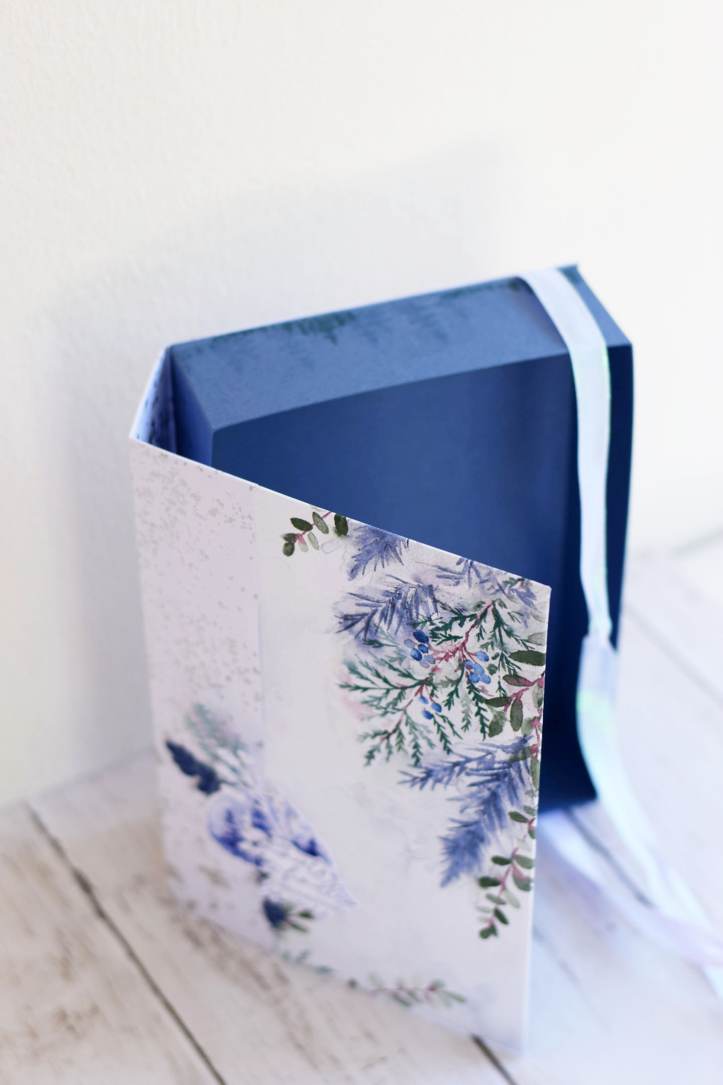 grande boîte en carton sur mesure DIY scrapbooking