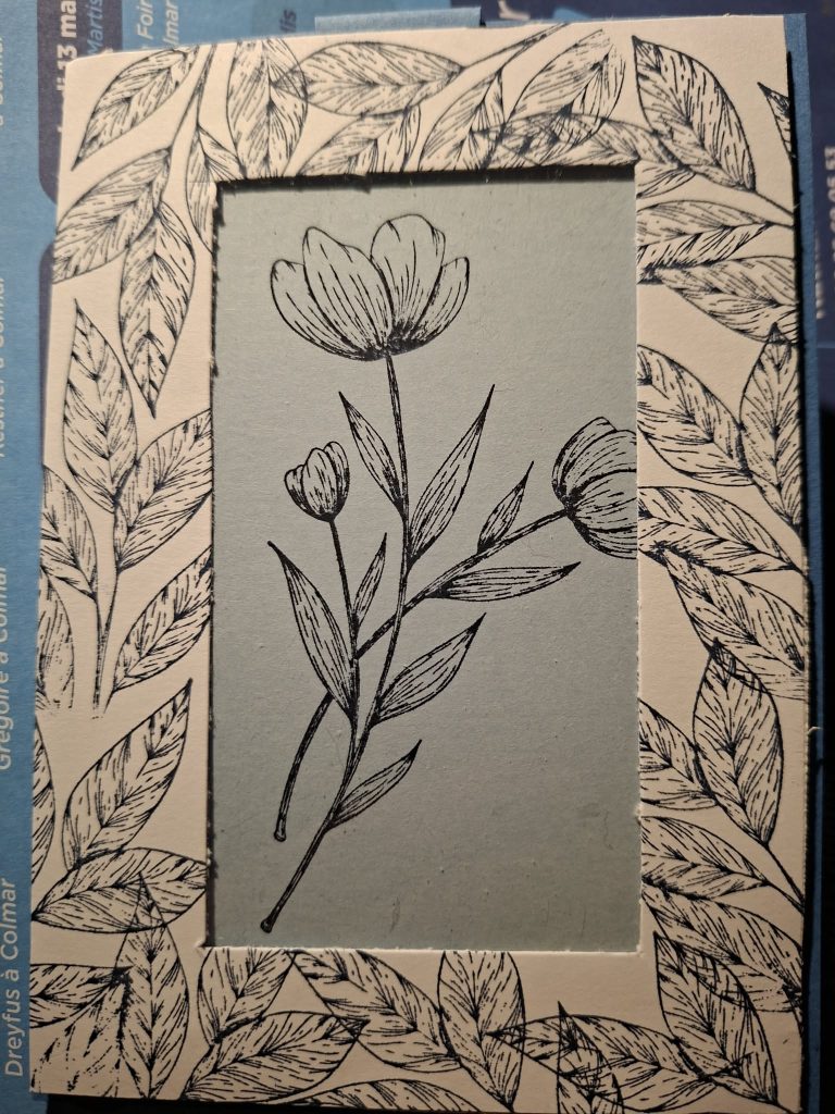 Version de la carte à deux images d'une cliente