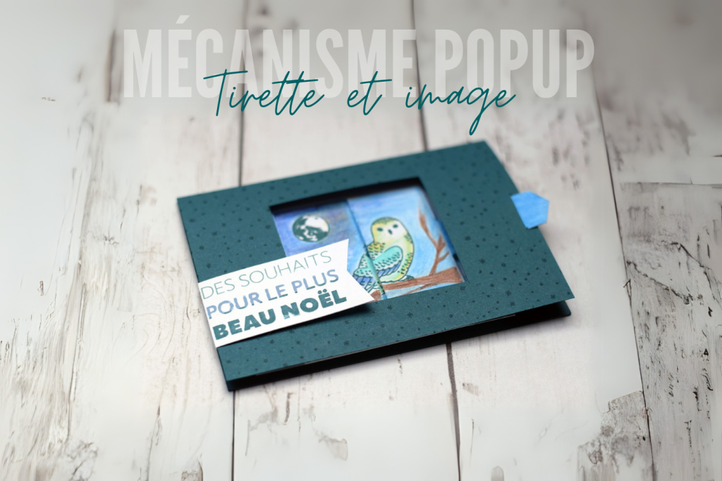 mecanisme popup tirette et image