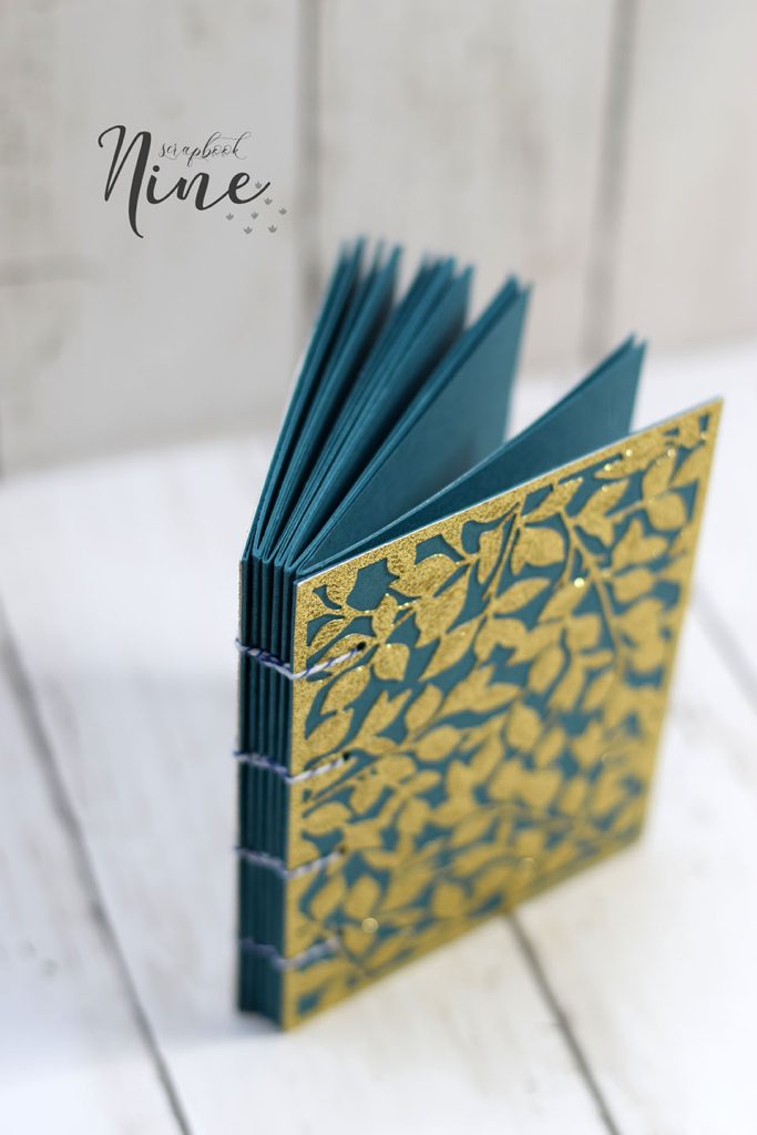 mini album relié doré 6