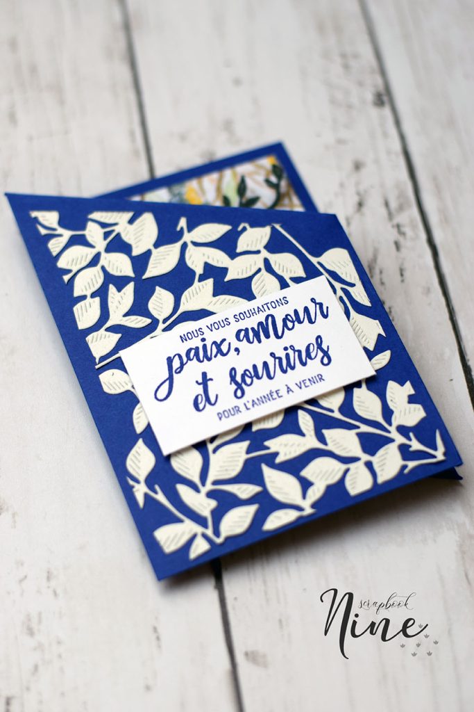 carte popup bleue pour souhaiter la bonne année 12