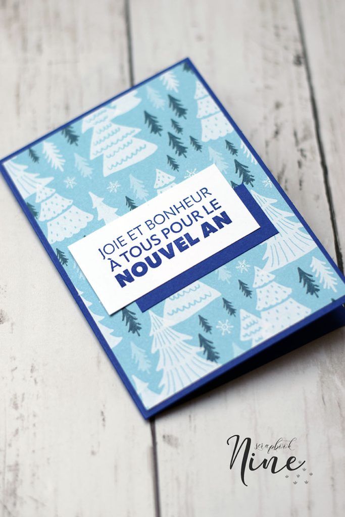 carte popup bleue pour souhaiter la bonne année 6