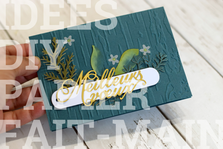 idees DIY une carte de bonne annee nouvel an